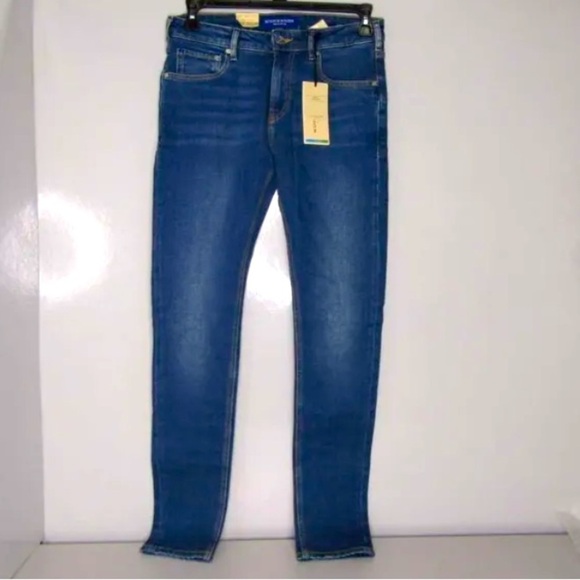 Scotch & Soda Other - Scotch & Soda Men's US 30 x 32 Skim‎ Slim Denim Jeans 0543 Medium Blue NWT